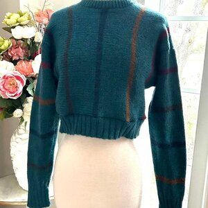 Women's Blue and Green multi Jumper